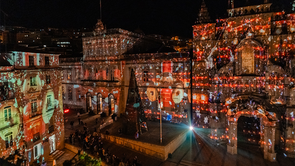 Videomapping e bailado imersivo na Praça 8 de Maio