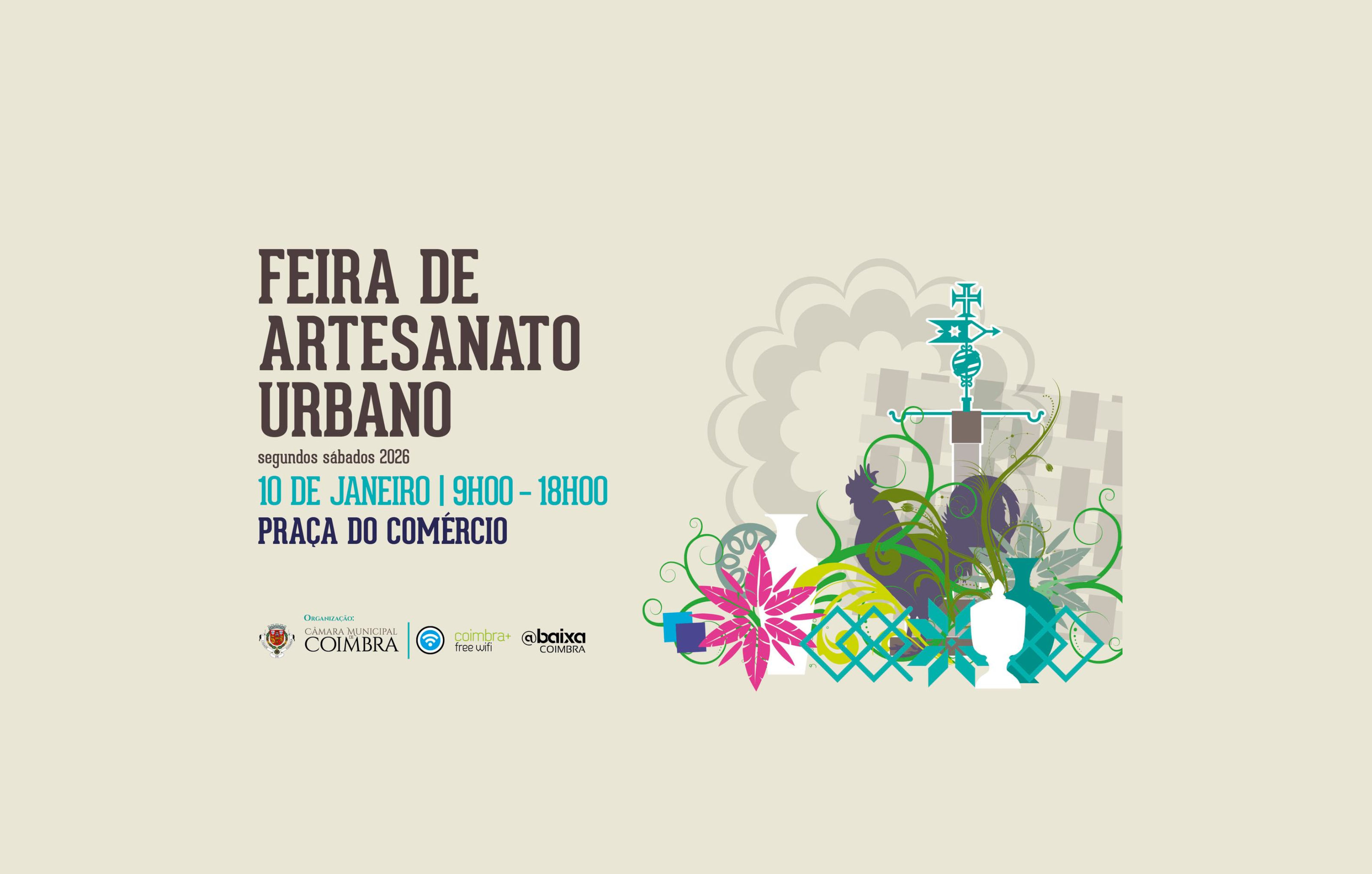 Feira de Artesanato Urbano regressa este sábado à Praça do Comércio