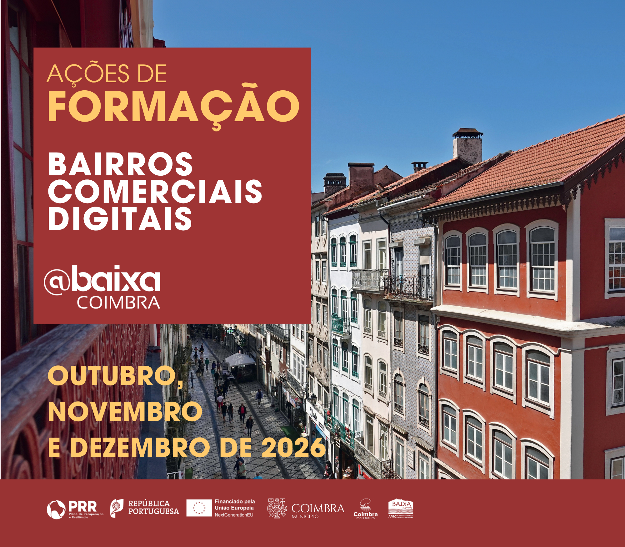 @Baixa Coimbra – Ações de Formação Gratuitas para Profissionais do Comércio Local e População em Geral